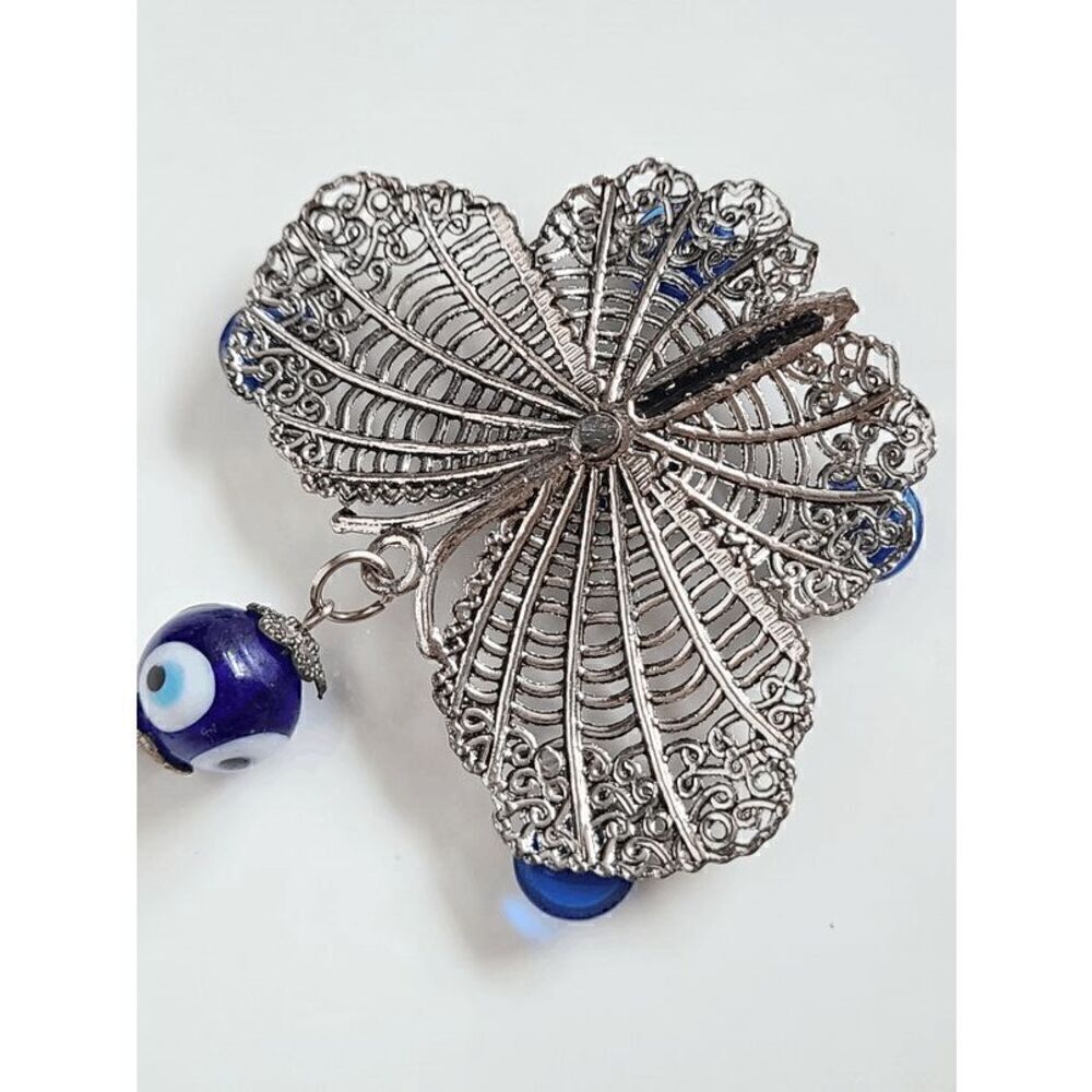 🦋 Butterfly Evil Eye Good Luck Charm Accessory Keychain Keyring NEW W/GIFT BOX - Picture 4 of 11